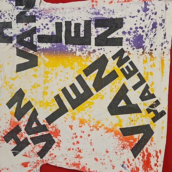 Van Halen concert tee XL short sleeve splatter graphic Sammy multicolored - Picture 2 of 6